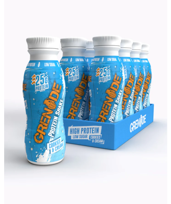 Grenade Cookies & Cream Protein Shake 330ml (8 Pack)