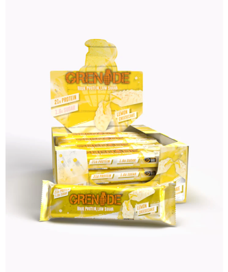 Grenade Protein Bar Lemon Cheesecake 60g 21g Protein (12 Pack)