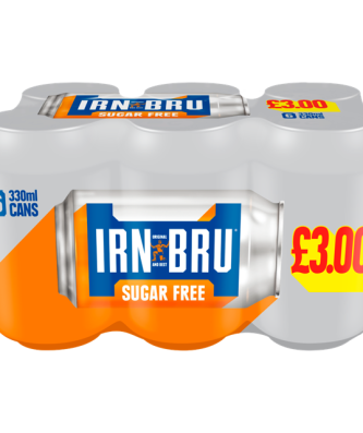 Barrs Irn Bru Sugar Free Cans 330ml 4 x 6 Pack £3.00