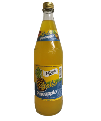 McDaids Pineapple Glass Bottle 750ml (12 Pack)