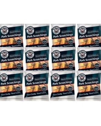 Midland Traditional Pork Scratchings 40g 12 Pack