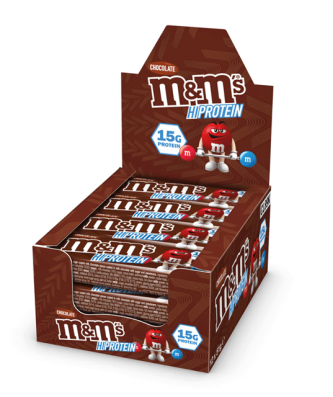 M&M's Hi Protein Bar Milk Chocolate 15g Protein 51g 12 Pack