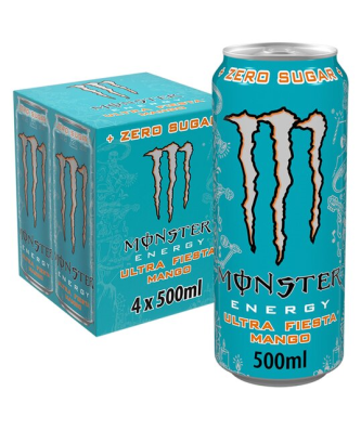 Monster Energy Drink Fiesta Mango 500ml (6 x 4 Pack)