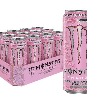 Monster Energy Drink Ultra Strawberry Dreams 500ml 12 Pack £1.65