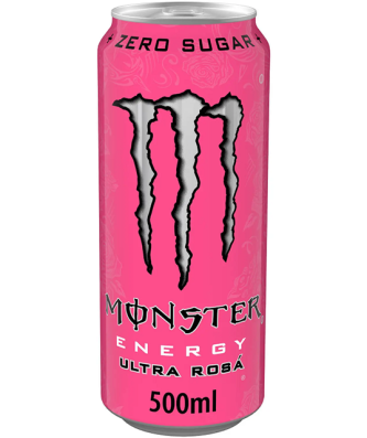 Monster Energy Drink Plain Pack Ultra Rosa 500ml (12 Pack)