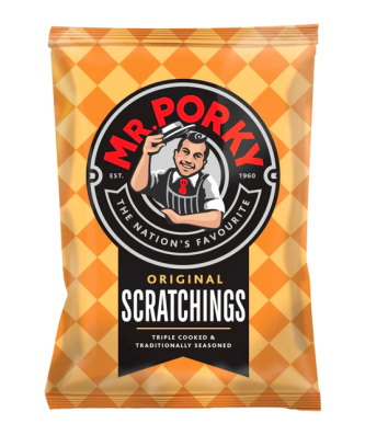 Mr Porky Original Pork Scratchings 40g 12 Pack
