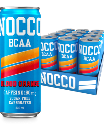 Nocco Energy Drink BCAA Blood Orange 330ml 12 Pack