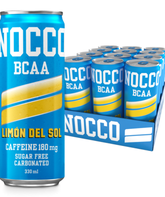 Nocco Energy Drink BCAA Limon Del Sol 330ml 12 Pack