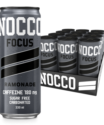 Nocco Focus Energy Drink Ramonade 330ml 12 Pack