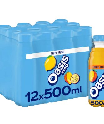 Oasis Exotic Fruits Zero 500ml 12 Pack 31 March Dated