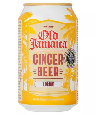 Old Jamaica Ginger Beer Light 330ml 24 Pack