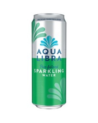 Aqua Libra Sparkling Water Can 330ml 24 Pack