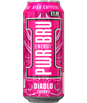 PWR-BRU Diablo Cherry 500ml £1.19 (12 Pack)
