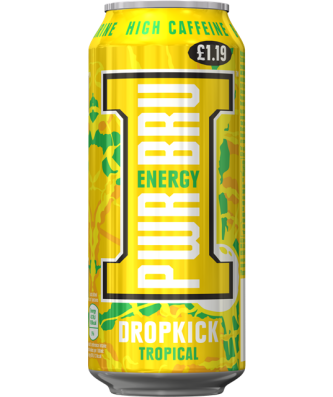 PWR-BRU DropKick Tropical 500ml £1.19 (12 Pack)