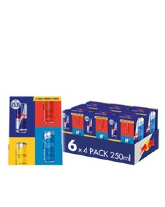 Red Bull Energy Drink Editions Variety Pack 250ml 6 x 4 Pack £5.35
