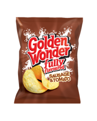 Golden Wonder Crisps Sausage & Tomato 32.5g (32 Pack)