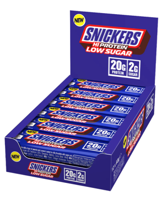 Snickers Hi-Protein Low Sugar 20g Protein 2g Sugar 57g 12 Pack