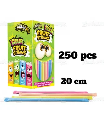 Sour Fruit Straws Mini 3 gr