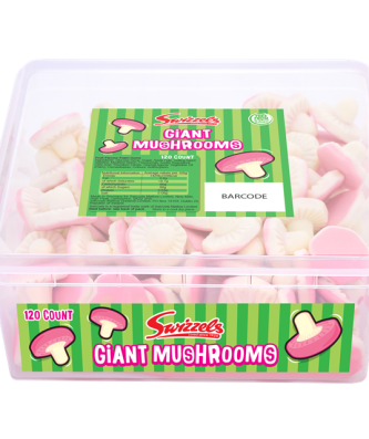 Swizzels Tubs Giant Mushrooms 120 Pieces