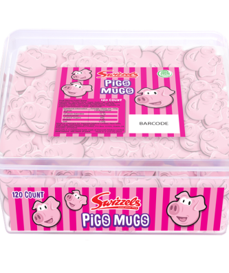 Swizzels Tubs Pigs Mugs 120 Pieces