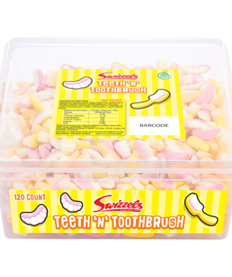 Swizzels Tubs Teeth & Tothbrushes 120 Pieces