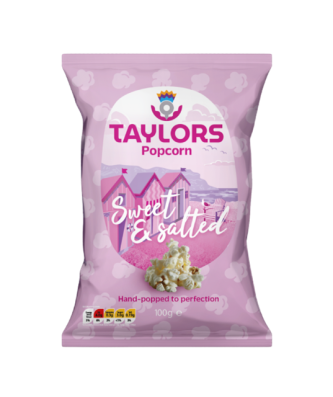 Taylors Sweet & Salted Popcorn 100g (8 Pack)