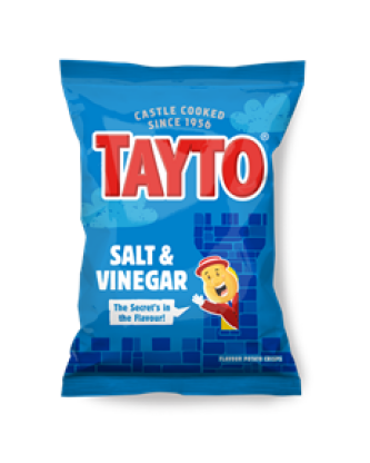Tayto Salt & Vinegar Crisps 32.5g (32 Pack)