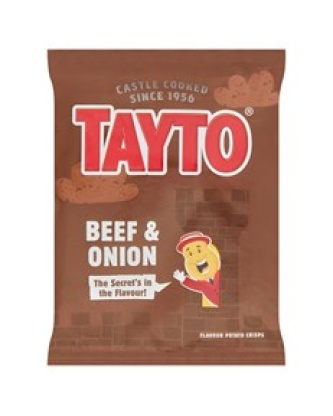Tayto Beef & Onion Crisps 32.5g (32 Pack)