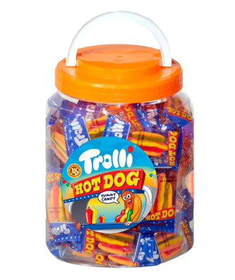 Trolli Hot Dog Yummy Candy Jellies 540g 60 Pieces