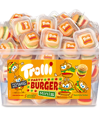 Trolli Party Burger Minis 600g (60 Pieces)