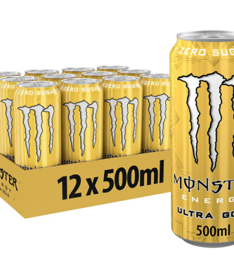 Monster Energy Drink Ultra Gold £1.55 500ml (12 Pack)