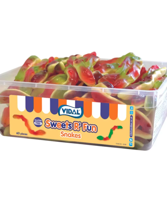Vidal Sweets R' Fun Snakes 60 Pieces Gluten Free