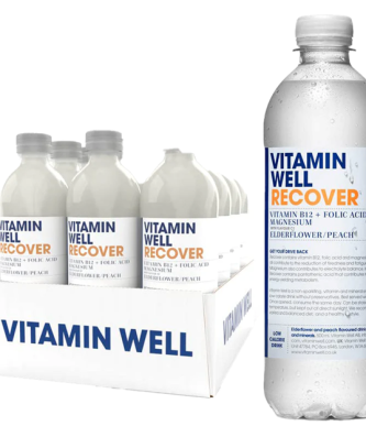Vitamin Well Recover Peach & Elderflower 500ml 12 Pack