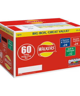 Walkers Crisps Classic Variety Pack 25g 66 Pack