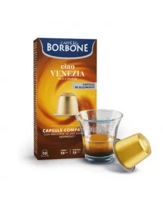10 Ciao Venezia Aluminium Coffee Capsules Borbone Compatible Nespresso®