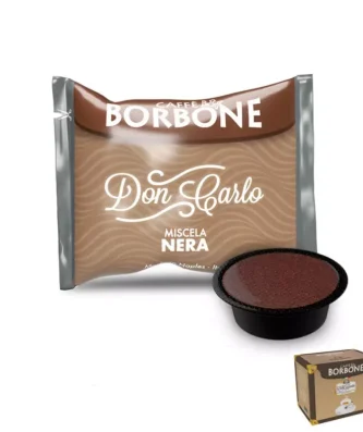 100 BLACK Blend Capsules Borbone Coffee Compatible Lavazza A Modo Mio®