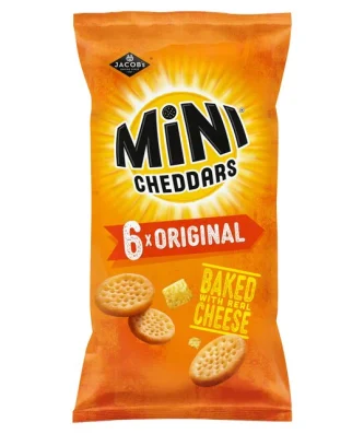 Jacob's Mini Cheddars Cheese 6 per pack