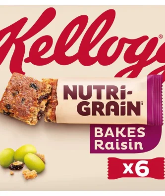 Kellogg's Nutri-Grain Elevenses Bars Raisin Bakes 6 per pack
