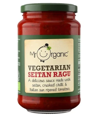 Mr Organic Seitan Crushed Chilli & Tomato Pasta Sauce 350g