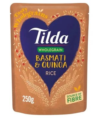 Tilda Steamed Wholegrain Basmati & Quinoa 250g