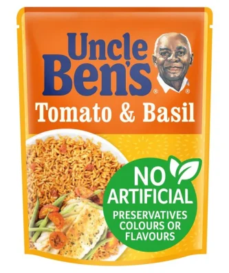 Uncle Bens Tomato & Basil Microwave Rice 250g