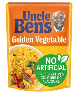 Uncle Bens Golden Vegetable Microwave Rice 250g