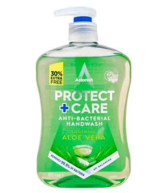 Astonish Protect & Care Anti Bacterial Handwash Aloe Vera 650ml