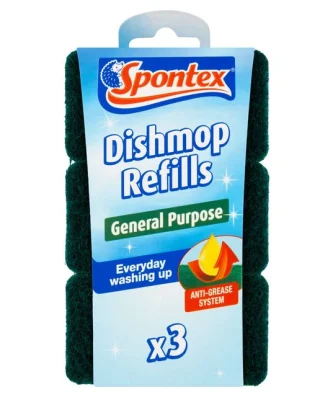Spontex Dishmop General Purpose Refill 3 per pack