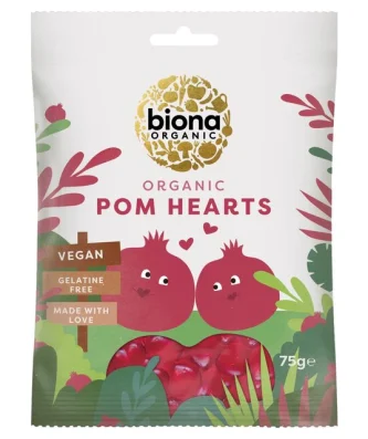 Biona Organic Pomegranate Hearts 75g