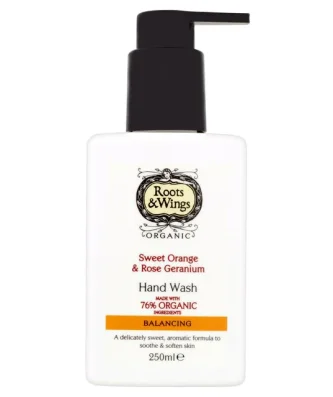 Roots & Wings Sweet Orange & Rose Geranium Hand Wash 250ml