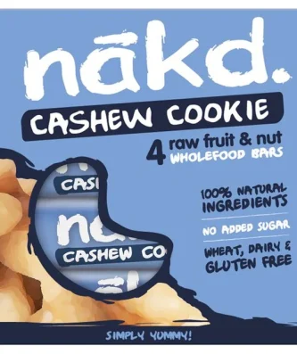 Nakd Cashew Cookie Fruit & Nut Bars 4 x 35g