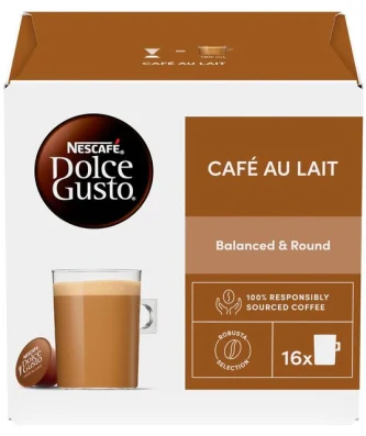 Nescafe Dolce Gusto Cafe Au Lait Pods 16 per pack