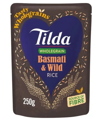 Tilda Microwave Wholegrain Basmati & Wild Rice 250g