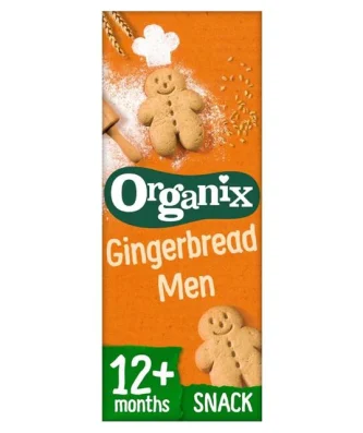 Organix Gingerbread Men Organic Toddler Snack Biscuits 135g